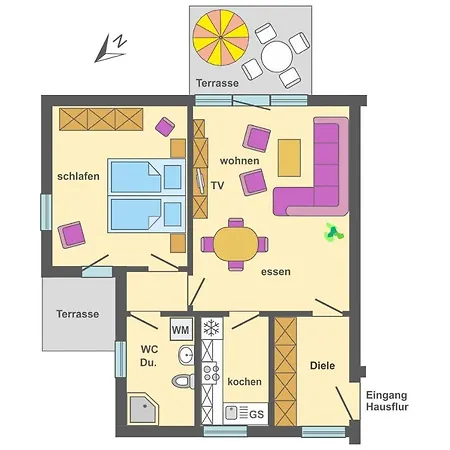 Appartamento Freesenbruch 4 1 - Boddenkiker